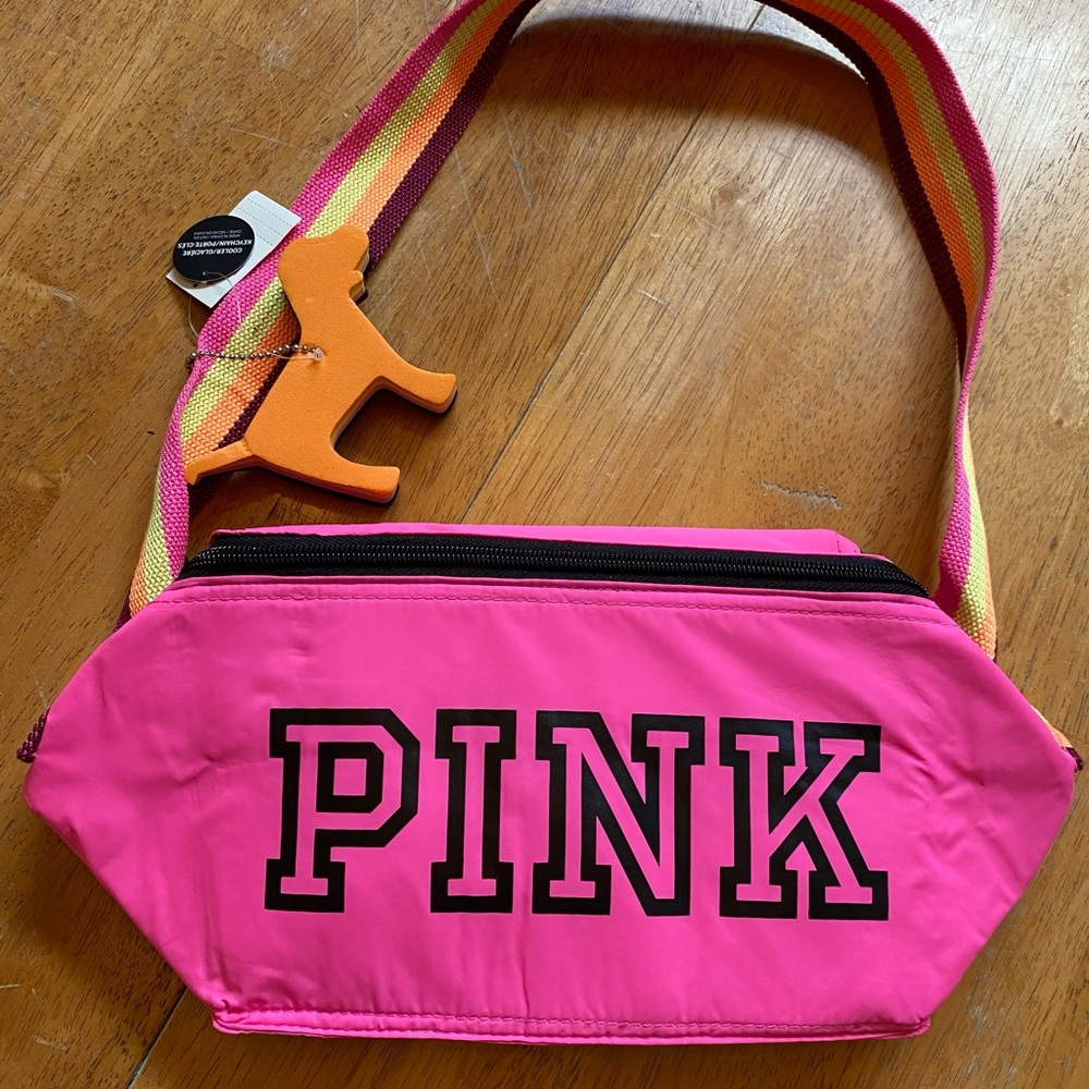 Pink thermal cooler bright cute fun NWT NEW sweet